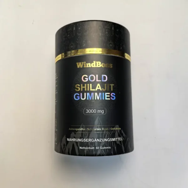 WindBoss 60 Shilajit Gummibärchen – Mit Himalaya-Shilajit und ausgewählten Pflanzenextrakten. Praktisch einzeln verpackt, angenehm im Geschmack und ohne unnötige Zusätze. Ideal für unterwegs und Ihre tägliche Routine Kostenlose Lieferung. - Image 5